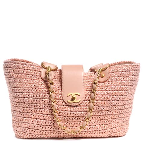 chanel raffia tote bag|coco chanel original bag.